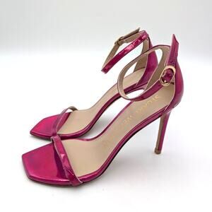 Stuart Weitzman Nudistcurve Sandal Stiletto Heels Women's Pink Size US5.5B EU36